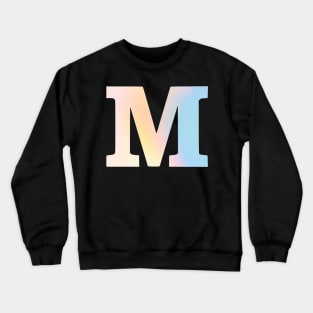 The Letter M Rainbow Design Crewneck Sweatshirt